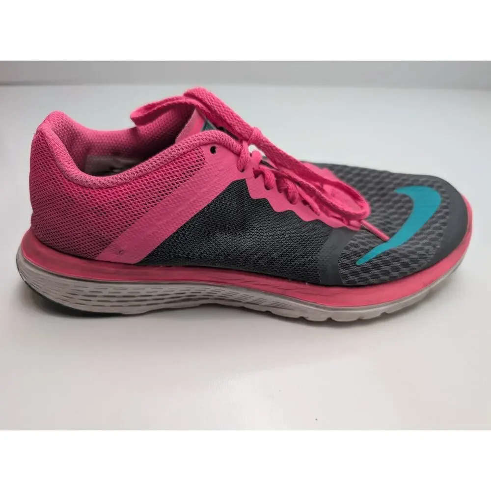 Nike Womens FS Lite Run 3 Black Pink Running Shoes 807145-011 Size 7 Athletic